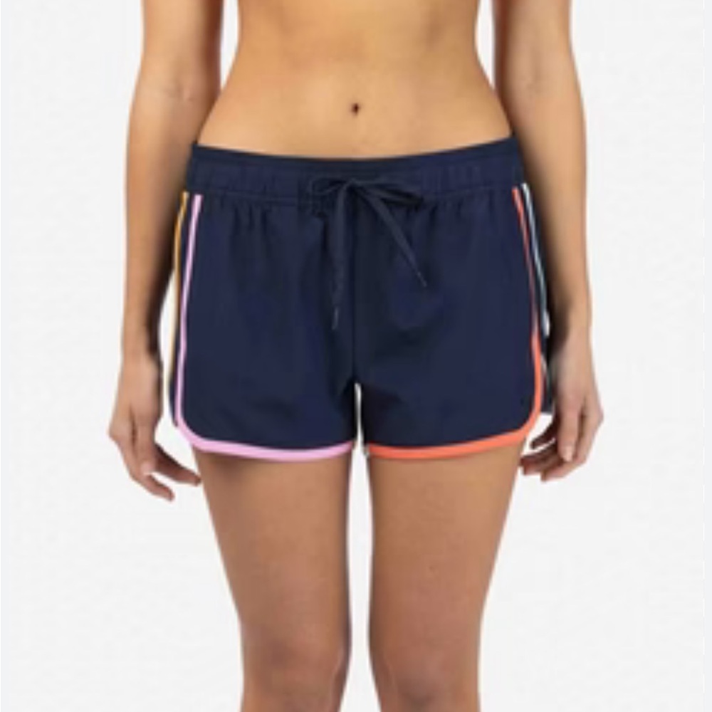 RIP CURL Boardshort Day Break Navy Blue Size M Side 3 inch Multicolor NWT